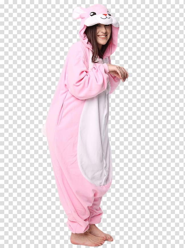 Pajamas Onesie Kigurumi European rabbit Costume, rabbit transparent background PNG clipart