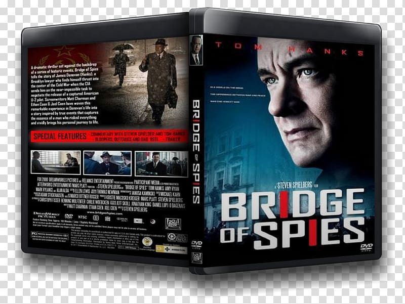 Bridge of Spies Blu-ray disc Film Tom Hanks DVD, dvd transparent background PNG clipart