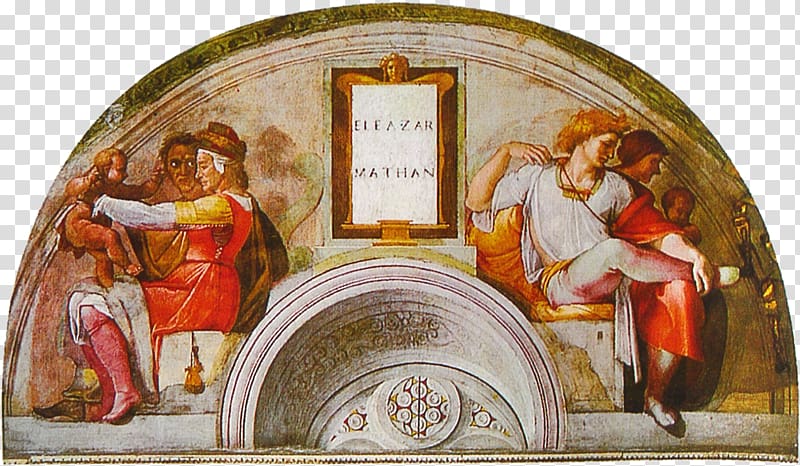 Sistine Chapel ceiling The Last Judgement Lunette Painting, painting transparent background PNG clipart