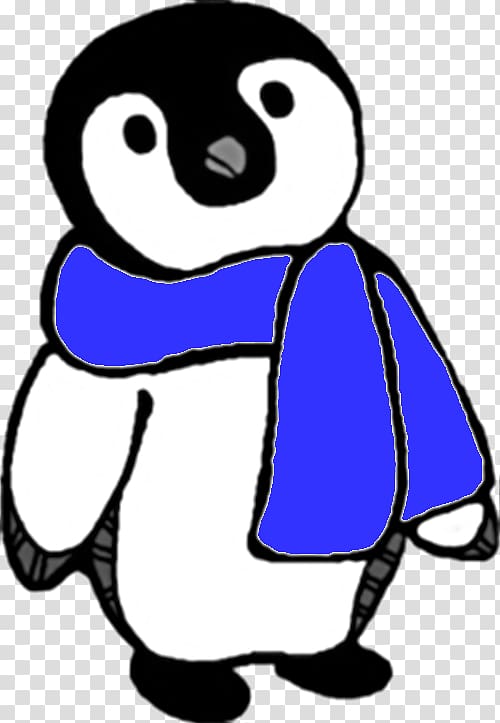 Penguin , with scarves baby transparent background PNG clipart