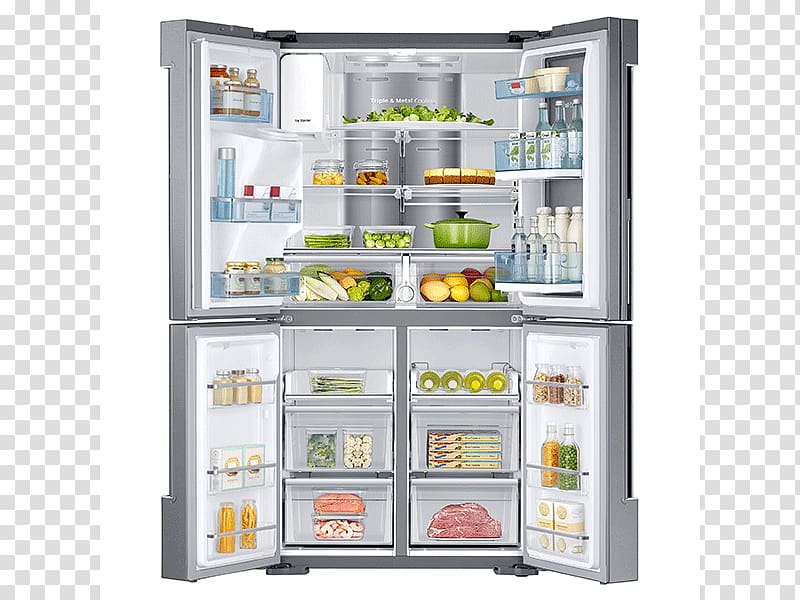 Refrigerator Samsung RF28K9380S Freezers Samsung RF23J9011, samsung fridge transparent background PNG clipart