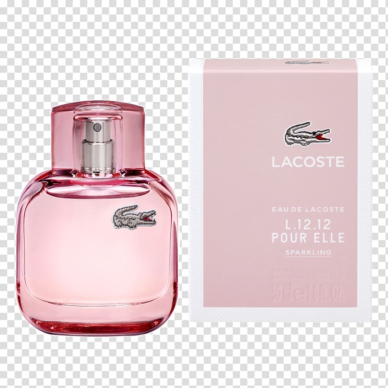 Eau de Lacoste L.12.12 Pour Elle Sparkling Eau de Toilette Perfume Eau De Lacoste L.12.12 EDT Pour Elle Sparkling, perfume transparent background PNG clipart