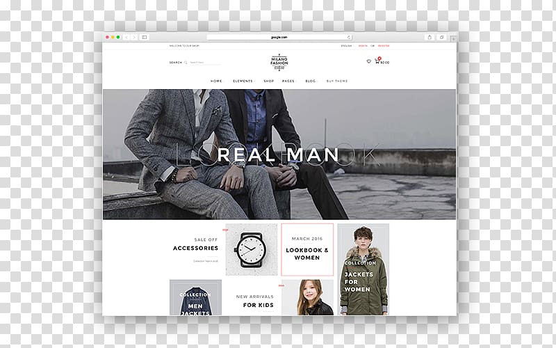 Responsive web design PrestaShop WooCommerce Theme Fashion, fashion theme transparent background PNG clipart