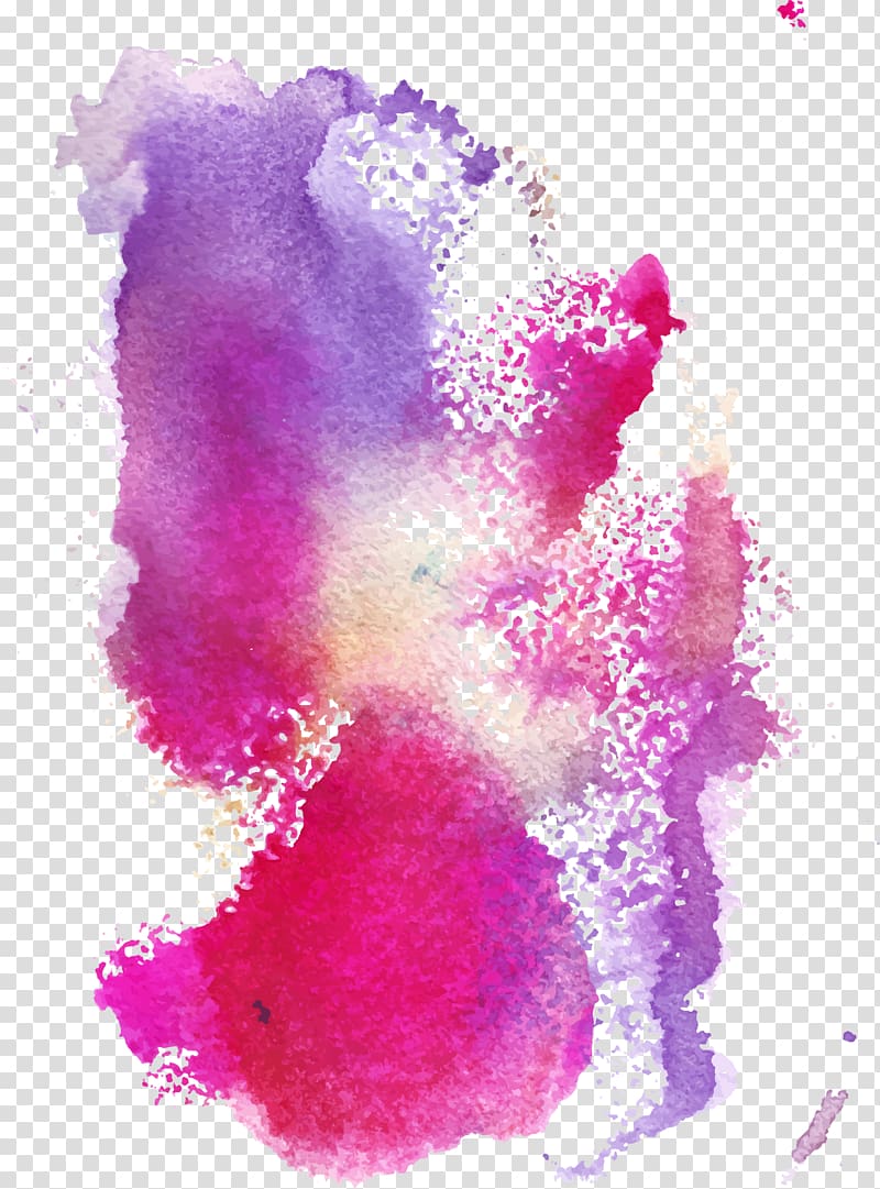 pink and lavender illustration, Watercolor painting Illustration, Colorful graffiti transparent background PNG clipart
