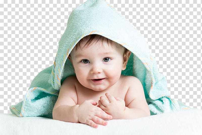 baby with blue towel, Towel Infant Diaper Baby powder Child, Cute kids transparent background PNG clipart