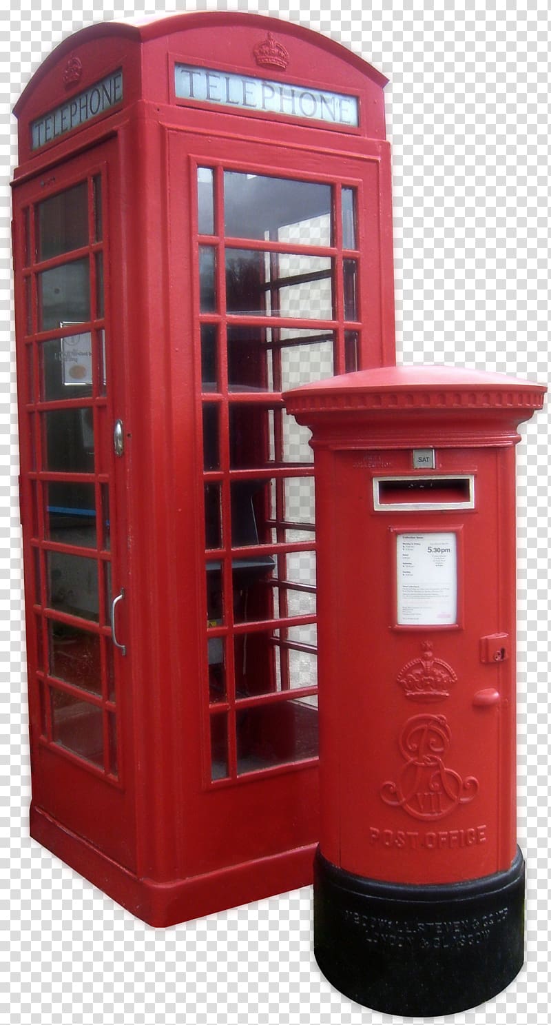 Red telephone box Telephone booth London Post box Pillar box, london transparent background PNG clipart