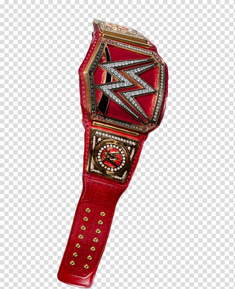 red WWE championship belt, WWE Championship WWE Universal Championship World Heavyweight Championship Professional wrestling championship, champion transparent background PNG clipart