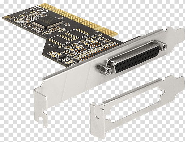 PCI Express Parallel port Conventional PCI Sound Cards & Audio Adapters Computer port, low profile transparent background PNG clipart