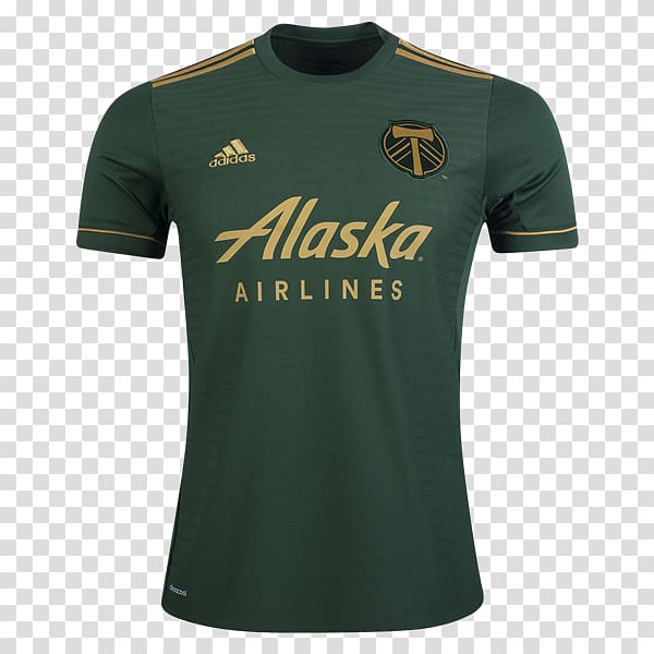 Sports Fan Jersey T-shirt Portland Timbers Sleeve Logo, T-shirt transparent background PNG clipart