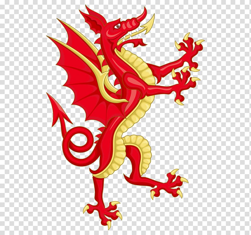 Flag of Wales Welsh Dragon Royal coat of arms of the United Kingdom, dragon transparent background PNG clipart