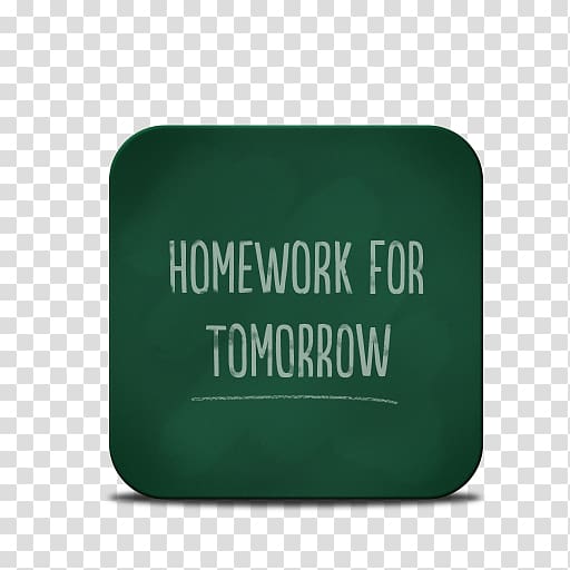 homework for tomorrow text, text brand green, Chalk transparent background PNG clipart