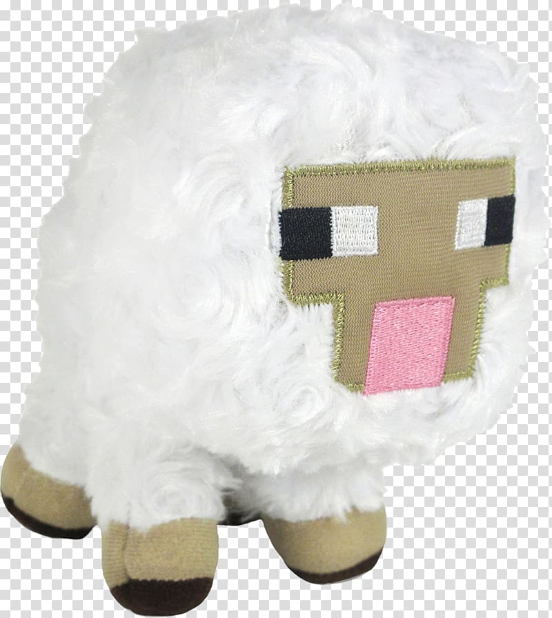Minecraft Stuffed Animals & Cuddly Toys Plush Sheep, baby lamb transparent background PNG clipart