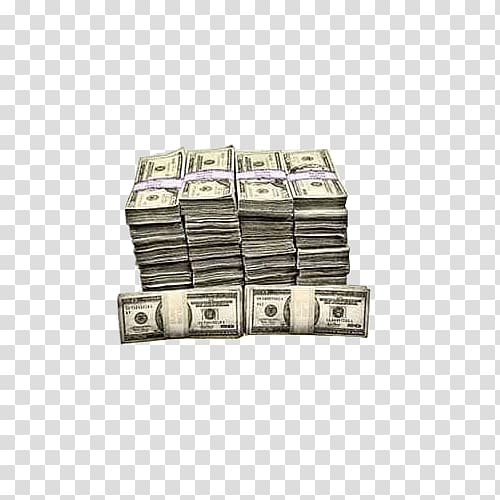 United States Dollar Money Mixtape United States one hundred-dollar bill, A pile of dollars transparent background PNG clipart