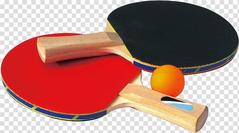 red and black ping pong rackets, Table tennis racket Game, Ping pong paddle transparent background PNG clipart