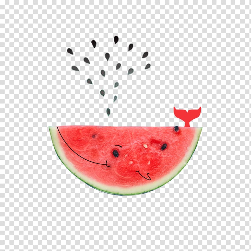 Watermelon Citrullus lanatus Cartoon Summer, Cartoon watermelon whale transparent background PNG clipart