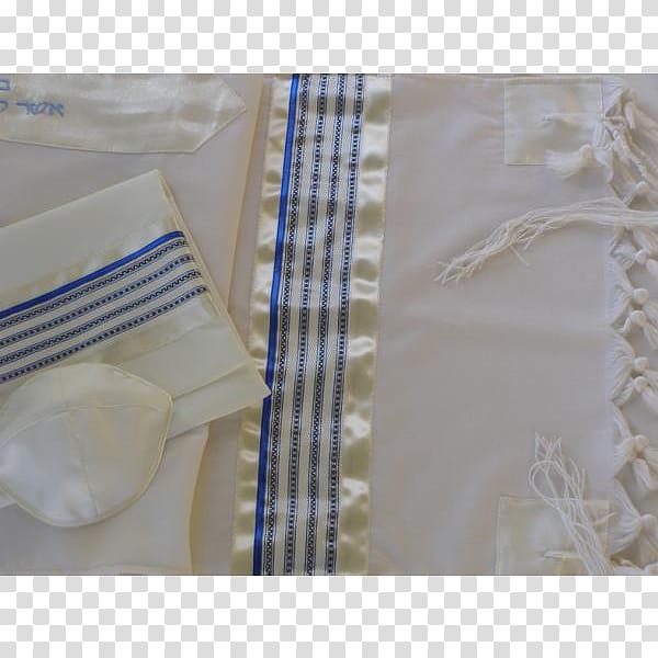 Tablecloth Beige Blue Tallit, hand Painted Crown transparent background PNG clipart