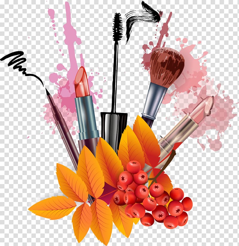 Watercolor Makeup Brushes Clip Art ,makeup Brushes PNG , Digital