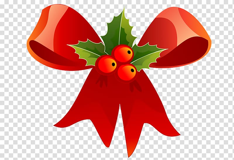 Christmas Ribbon , Christmas Holly Graphics transparent background PNG clipart