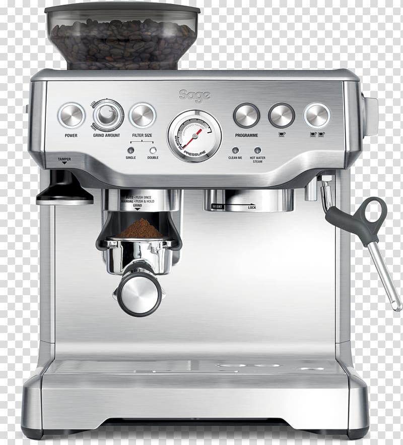 Breville The Barista Express Espresso Machines, agar skÄ±n transparent background PNG clipart