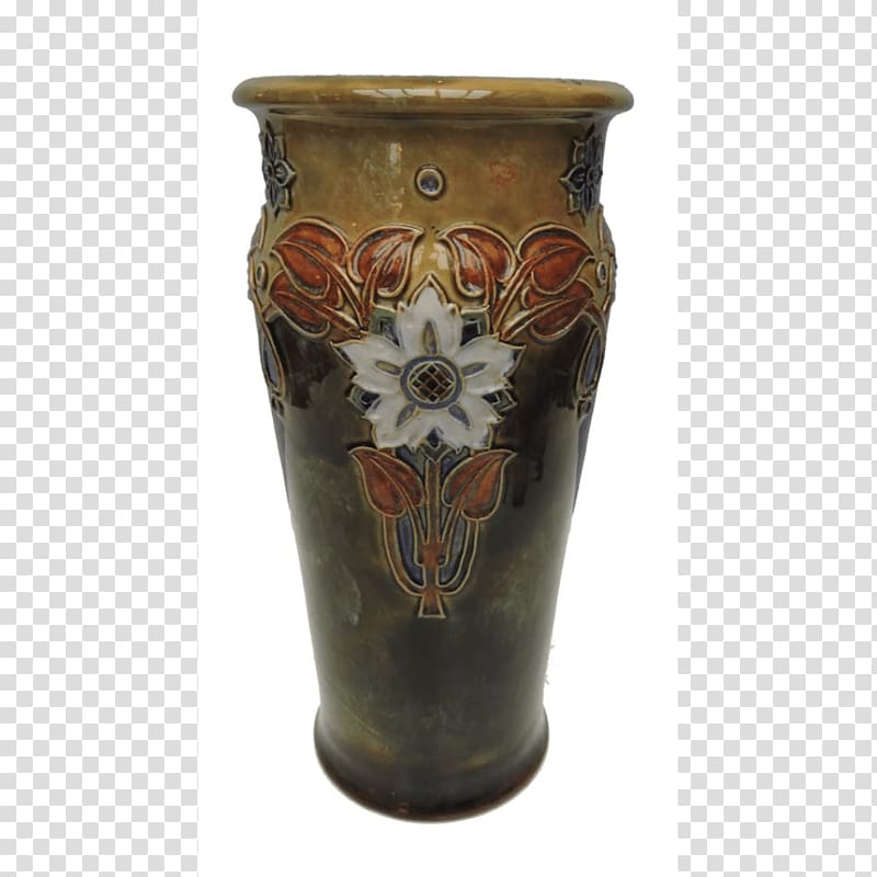 Vase Royal Doulton Ceramic earthenware Lambeth, vase transparent background PNG clipart