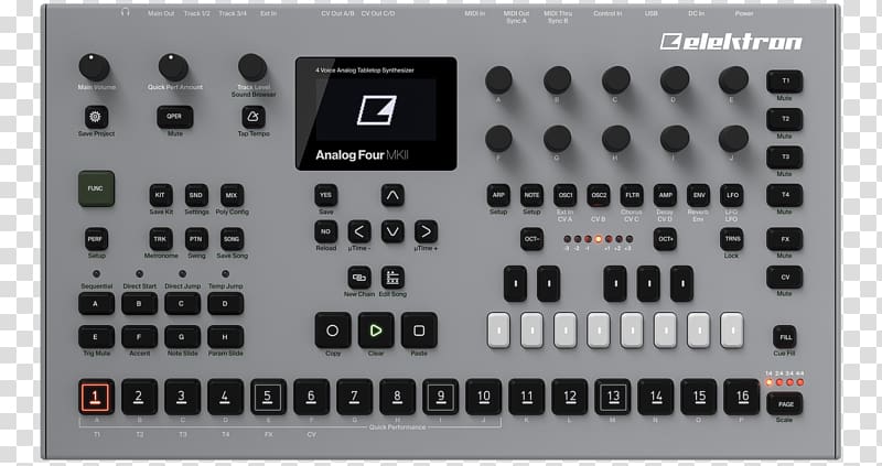 Elektron Sound Synthesizers Analog signal Analog synthesizer Music sequencer, others transparent background PNG clipart