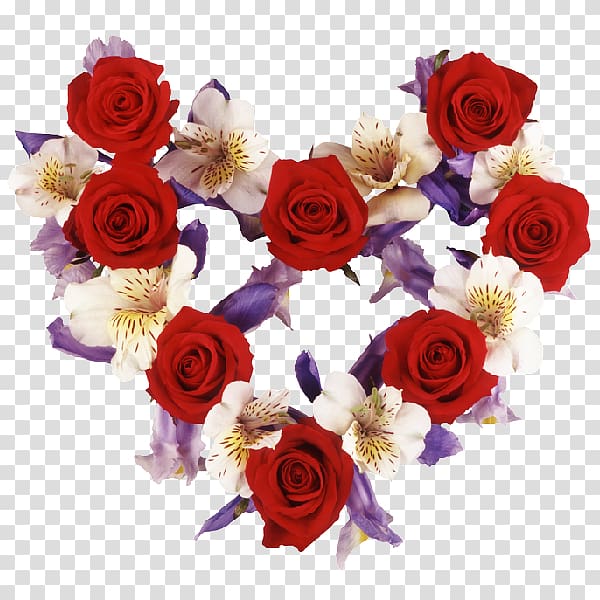 Valentine\'s Day Heart Flower Rose, flowers background transparent ...