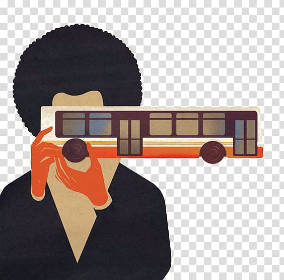Helsinki Bus Creativity Illustration, Bus Camera transparent background PNG clipart