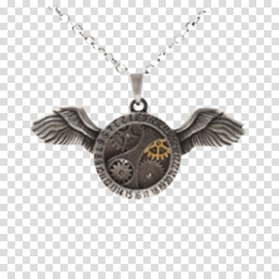 Locket Earring Steampunk Necklace Charms & Pendants, steampunk necklace transparent background PNG clipart