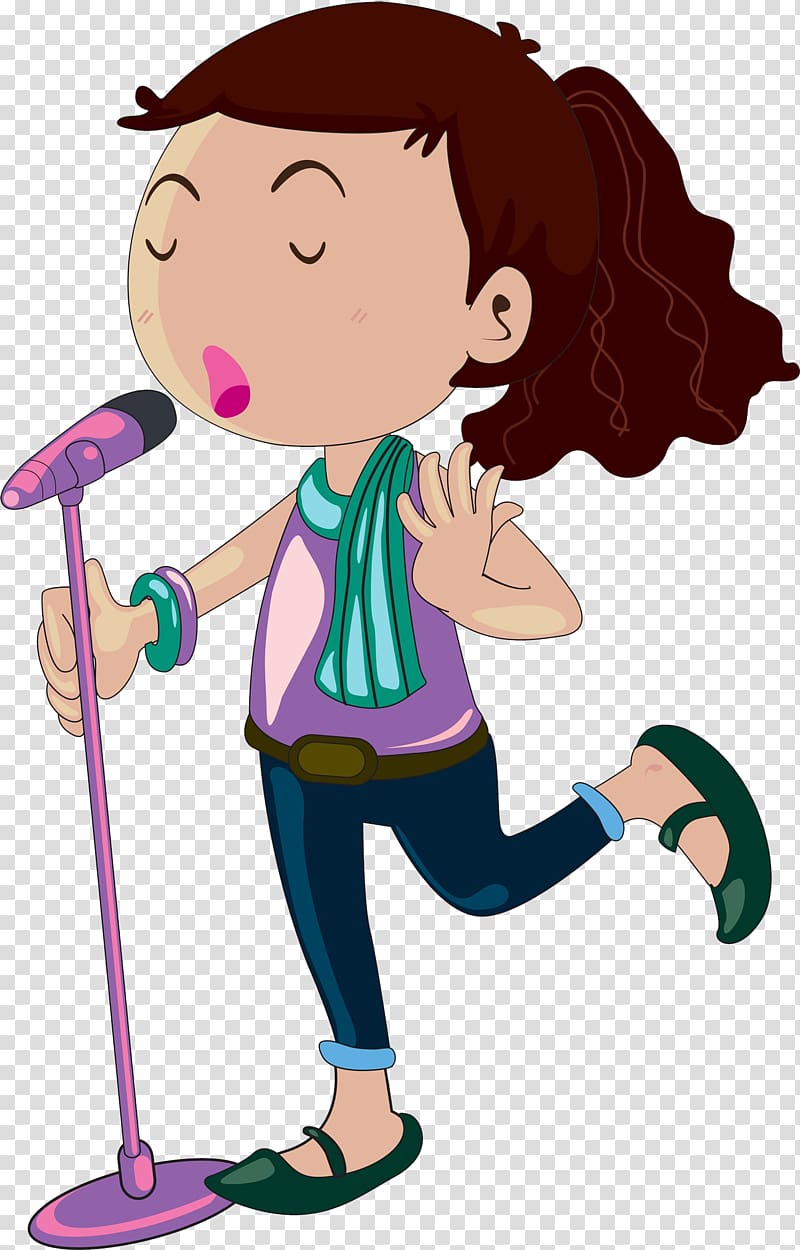 a woman singing transparent background PNG clipart