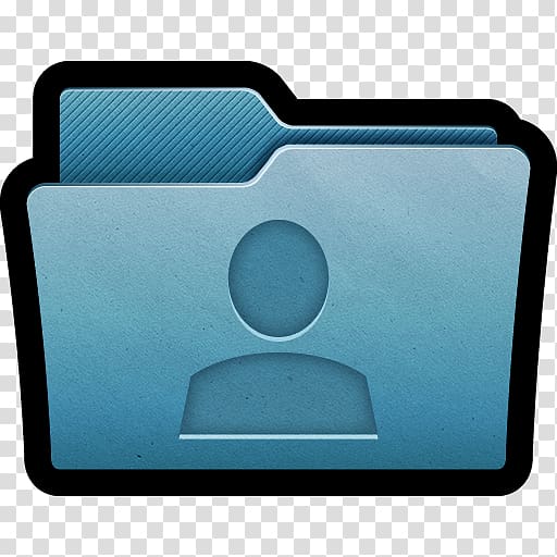 electric blue rectangle, Folder User transparent background PNG clipart