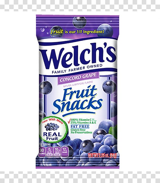 Juice Concord grape Welch's Fruit Snacks, soft sweets transparent background PNG clipart