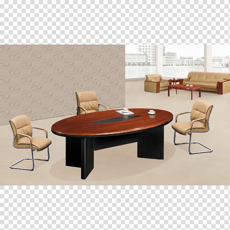 Coffee Tables Desk Furniture Chair Office, meeting Table transparent background PNG clipart