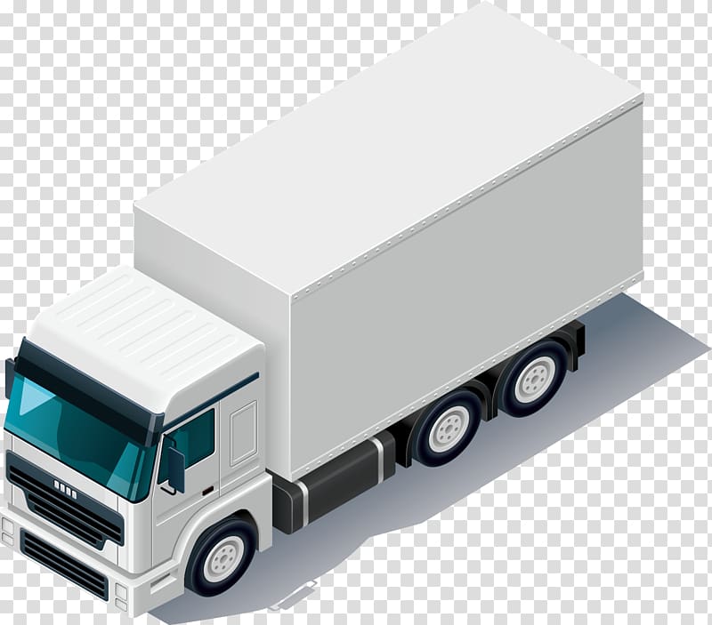 white box truck art, Pickup truck Car Truckload shipping Transport, truck car decoration design transparent background PNG clipart