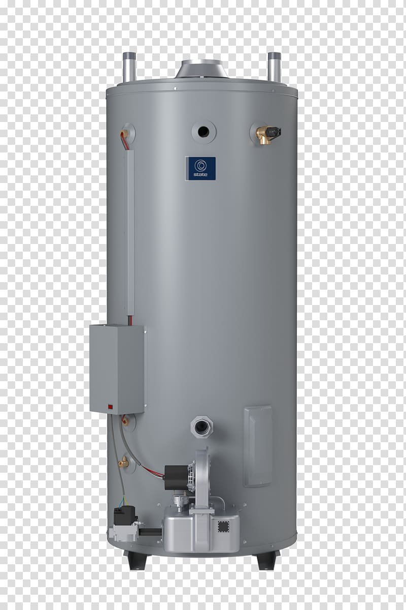 Water heating A. O. Smith Water Products Company Natural gas Storage water heater LO-NOx burner, hot water transparent background PNG clipart