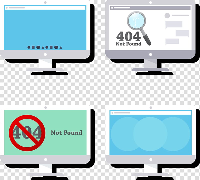 Computer Monitors Computer Icons HTTP 404 , Computer screen error transparent background PNG clipart