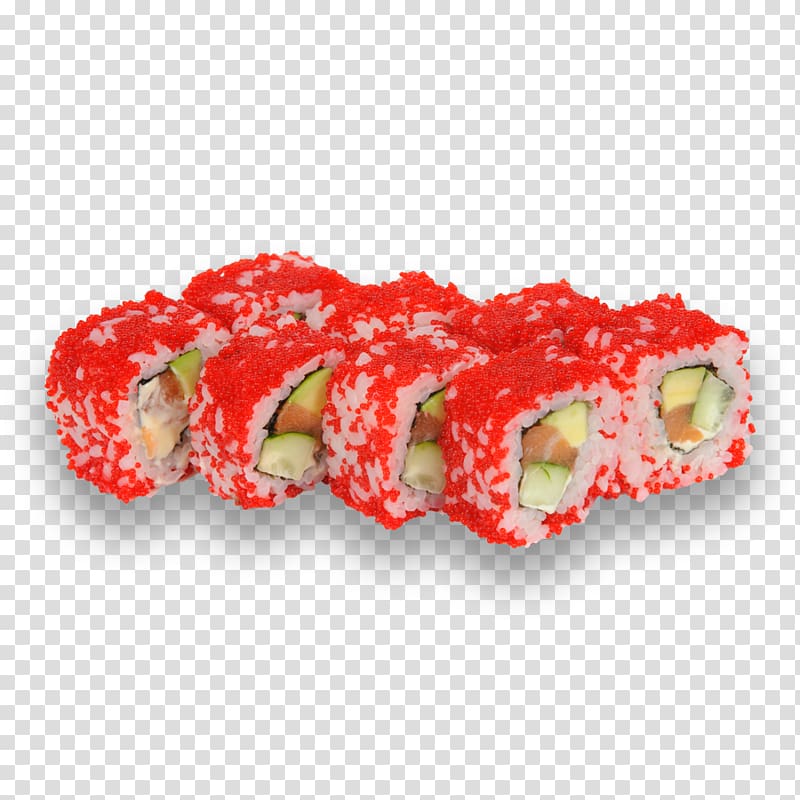California roll Makizushi Sushi Tobiko Salmon, sushi transparent background PNG clipart