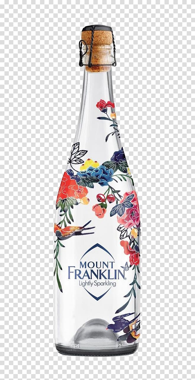Champagne Sparkling wine Mount Franklin Water Packaging and labeling Bottle, water bottle mount transparent background PNG clipart