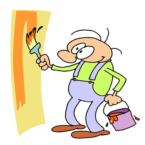 Painting House painter and decorator , Man Painting transparent background PNG clipart