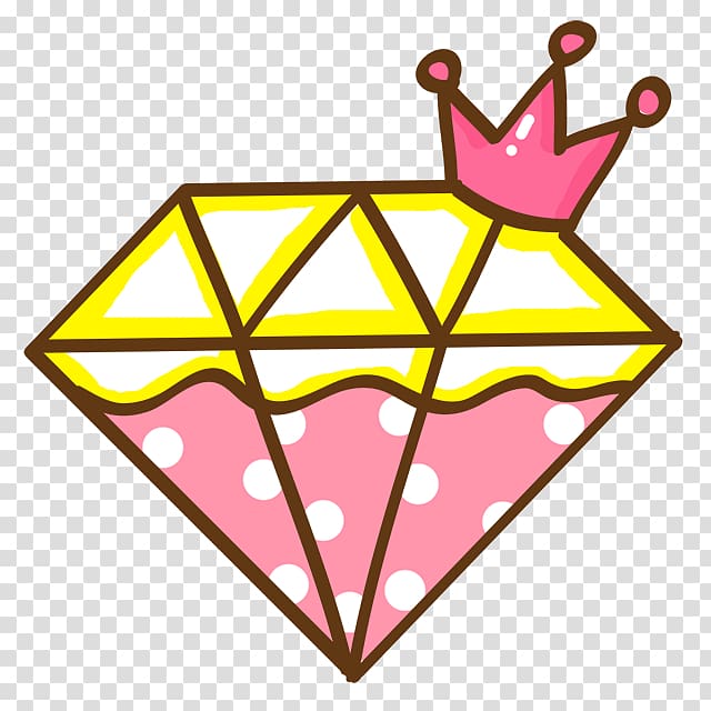 cartoon diamond crown transparent background PNG clipart
