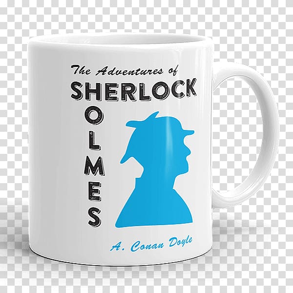 The Adventures of Sherlock Holmes The Hound of the Baskervilles Mug Author, mug mockup transparent background PNG clipart
