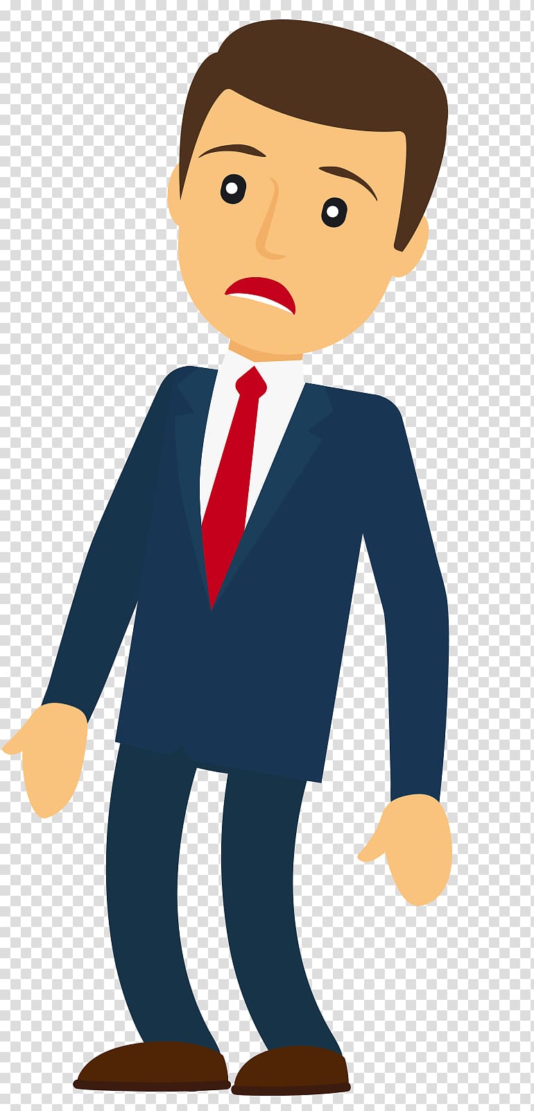 Businessperson Cartoon Illustration, Cartoon business man transparent background PNG clipart