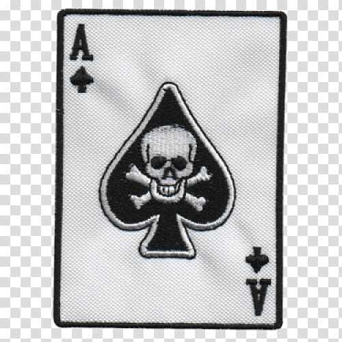 13 Spade Skull Crossbones Patch Biker Badge Symbol Embroidered Iron On  Applique 