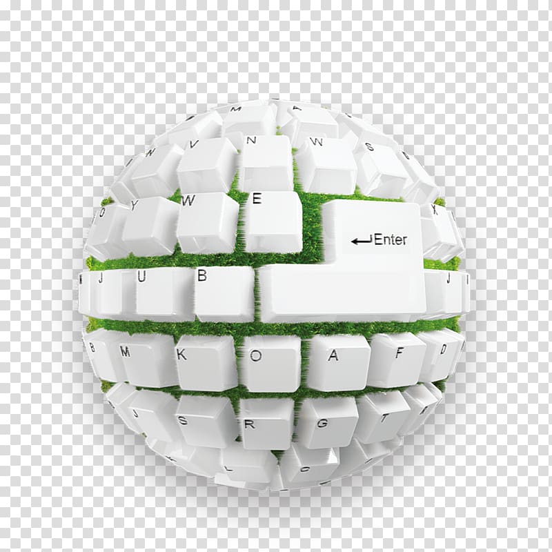 round green and white illustration, Information technology, Creative white keyboard transparent background PNG clipart