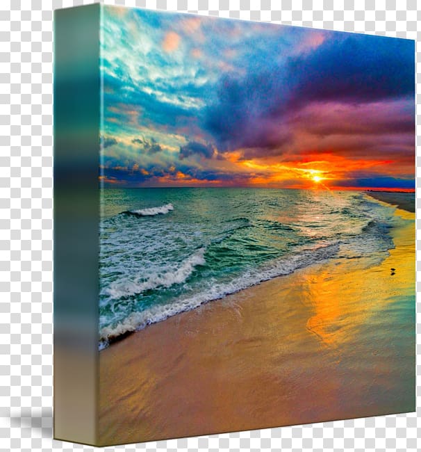 Canvas print Painting Printing Frames, seascape transparent background PNG clipart