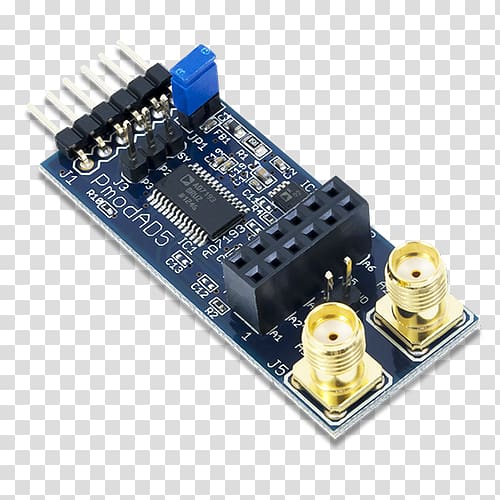 Microcontroller MyRIO Analog-to-digital converter Pmod Interface Electronics, robot circuit board transparent background PNG clipart