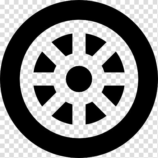 Dharmachakra Buddhism Religion Noble Eightfold Path, Alloy Wheel transparent background PNG clipart