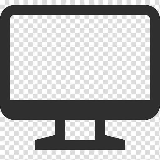 monitor icon, Simple Computer Screen Icon transparent background PNG clipart