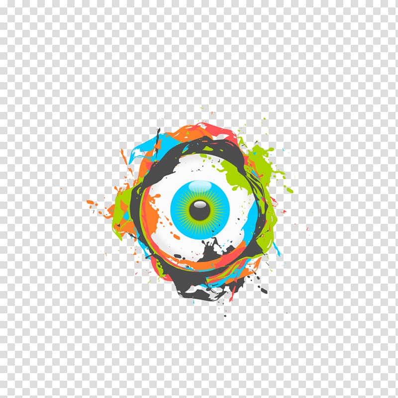 Graphic design Logo Elements of art, eyeball transparent background PNG clipart