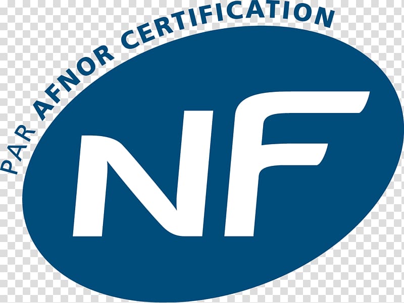 Logo Norme française Marque NF AFNOR Certification Standard, attaching transparent background PNG clipart