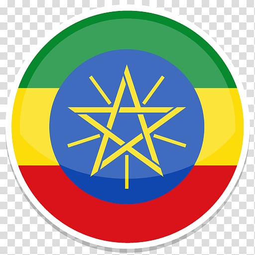 area symbol yellow flag circle, Ethiopia transparent background PNG clipart